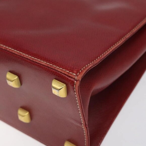 Salvatore Ferragamo Shoulder Bag Leather Red Auth 98267 - Picture 5 of 16